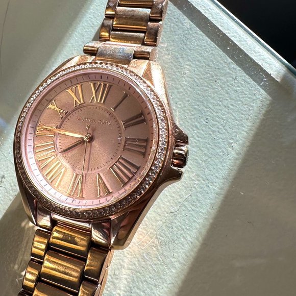 Michael Kors Rose Gold Tone Watch and Bracelet Set - Picture 2 of 4